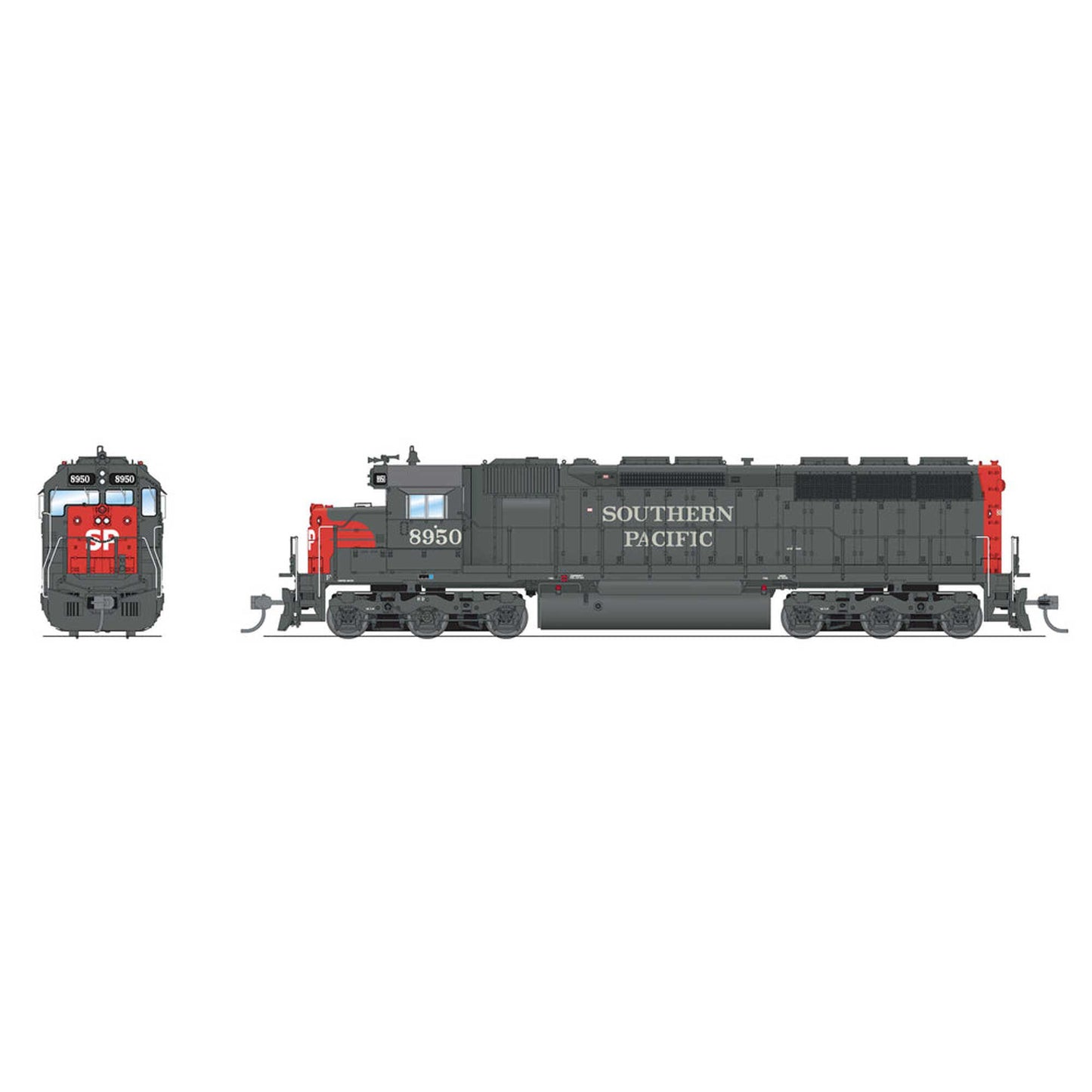 HO EMD SD45 Locomotive SP 8950 Bloody Nose with Paragon 4 (BLI7945)