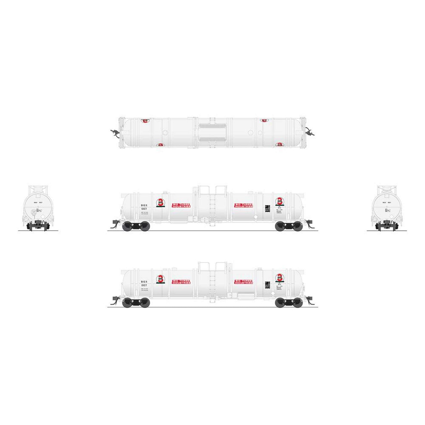 HO Cryogenic Tank Car 2-Pack (BLI8033)