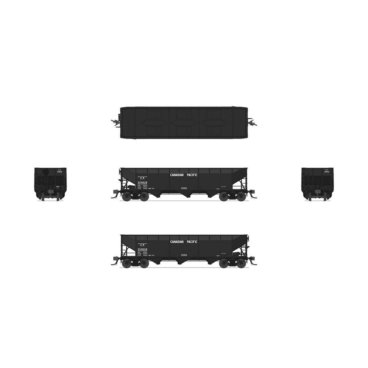 HO AAR 70-ton Triple Hopper, CP, #359062 (BLI8110)