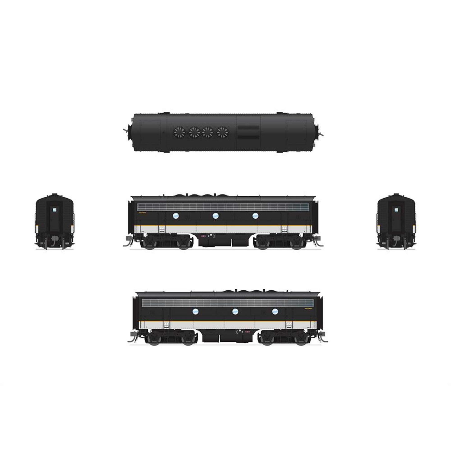 HO EMD F3B Locomotive SOU 4365 Tuxedo Scheme with Paragon4 (BLI8178)