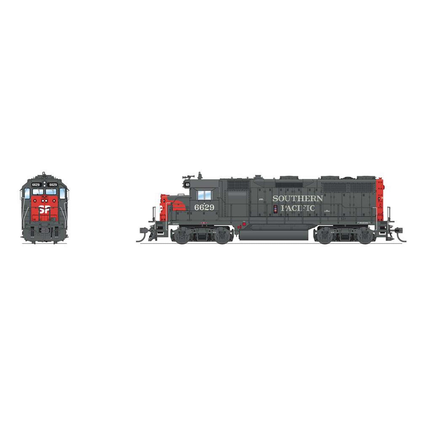 HO EMD GP35 Locomotive Southern Pacific 6629 Bloody Nose (BLI8228)
