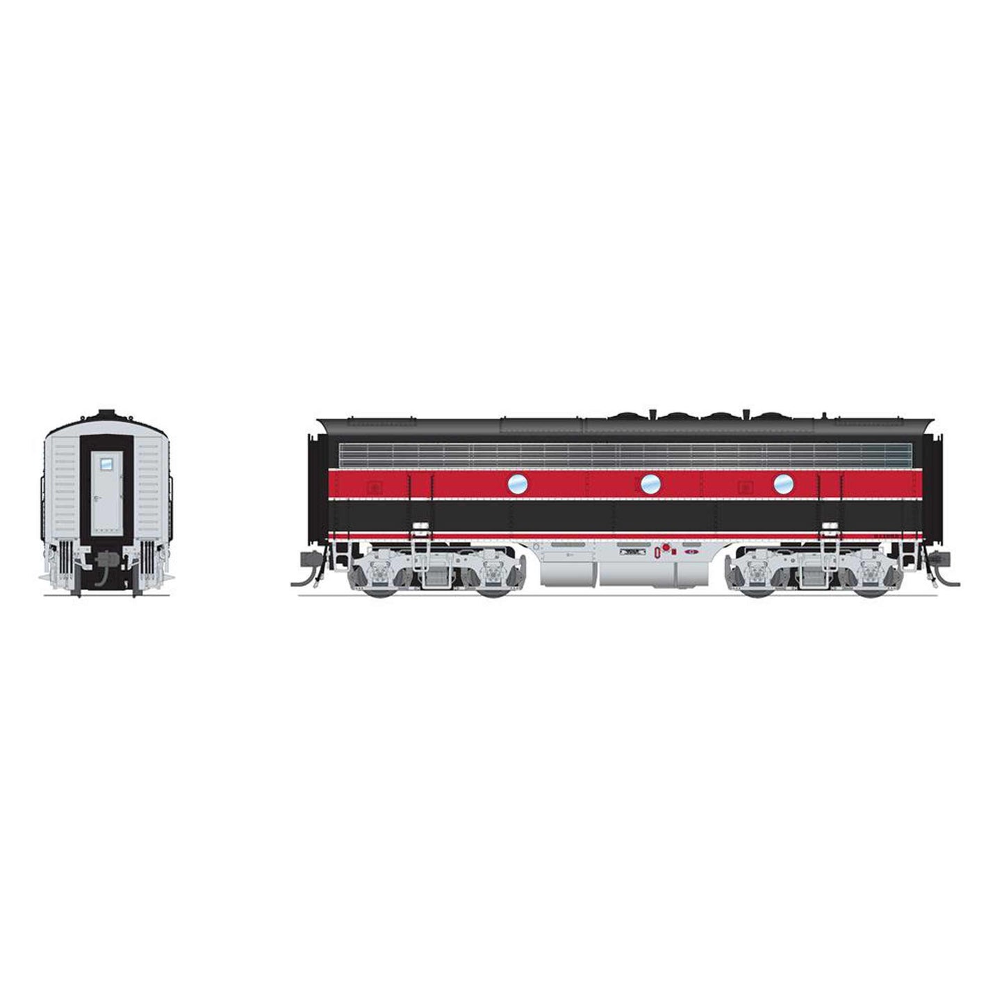 HO EMD F7A Locomotive CRIP 105B Red & Black (BLI8305)