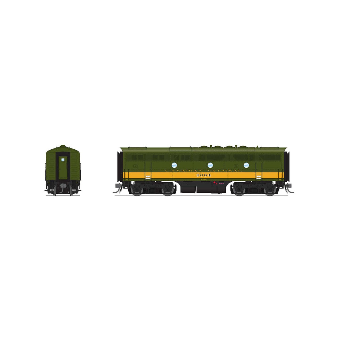 HO EMD F3B Locomotive CN 9004 Olive Green & Imitation Gold (BLI8333)
