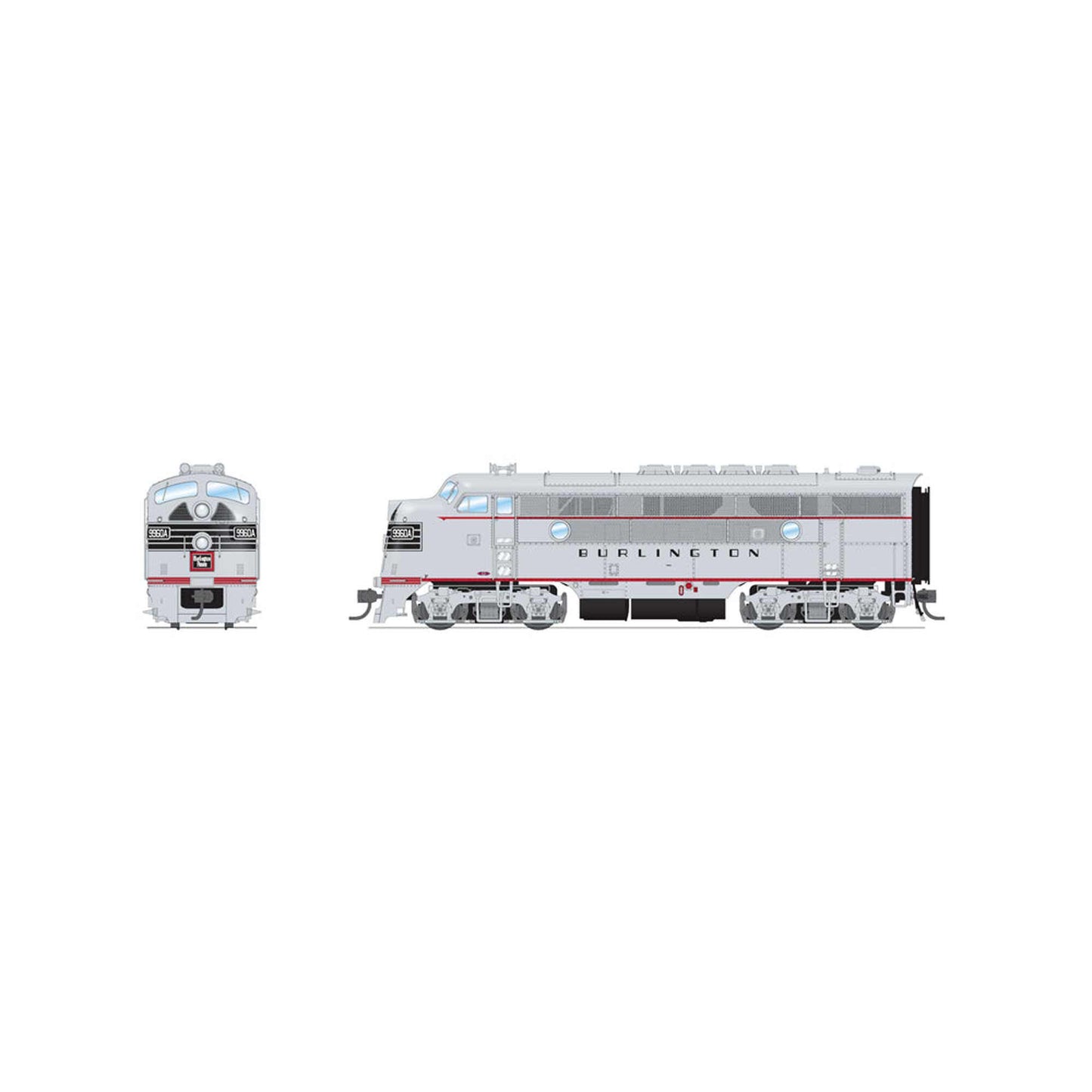 HO EMD F3A Locomotive CBQ 9960C (BLI8334)