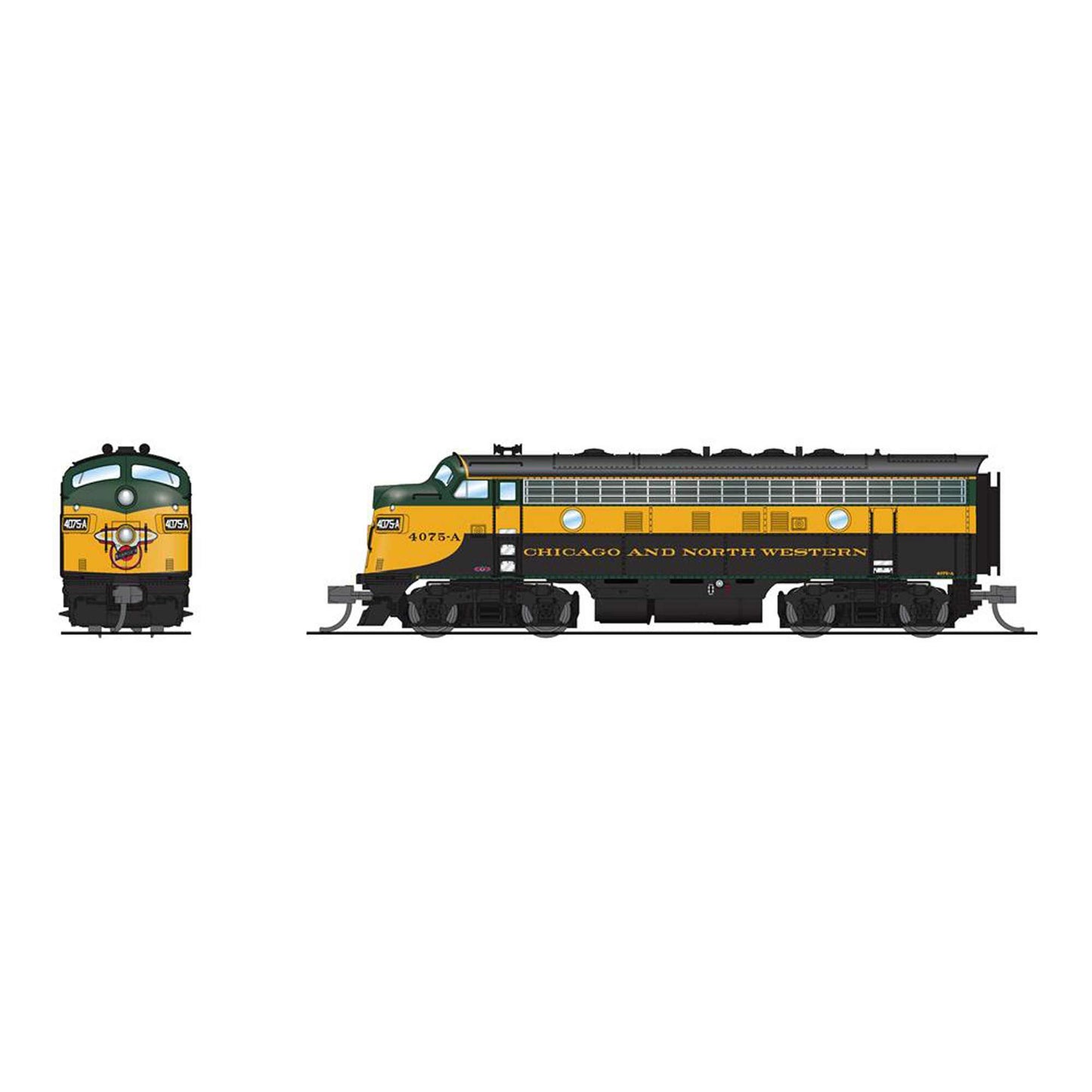 N EMD F7A Locomotive CNW 4075A As-Delivered (BLI9076)