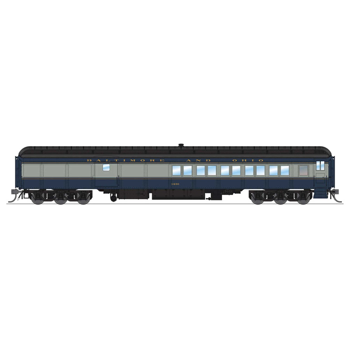 HO Scale B&O Coach-Baggage Combine #1497 (BLI9113)