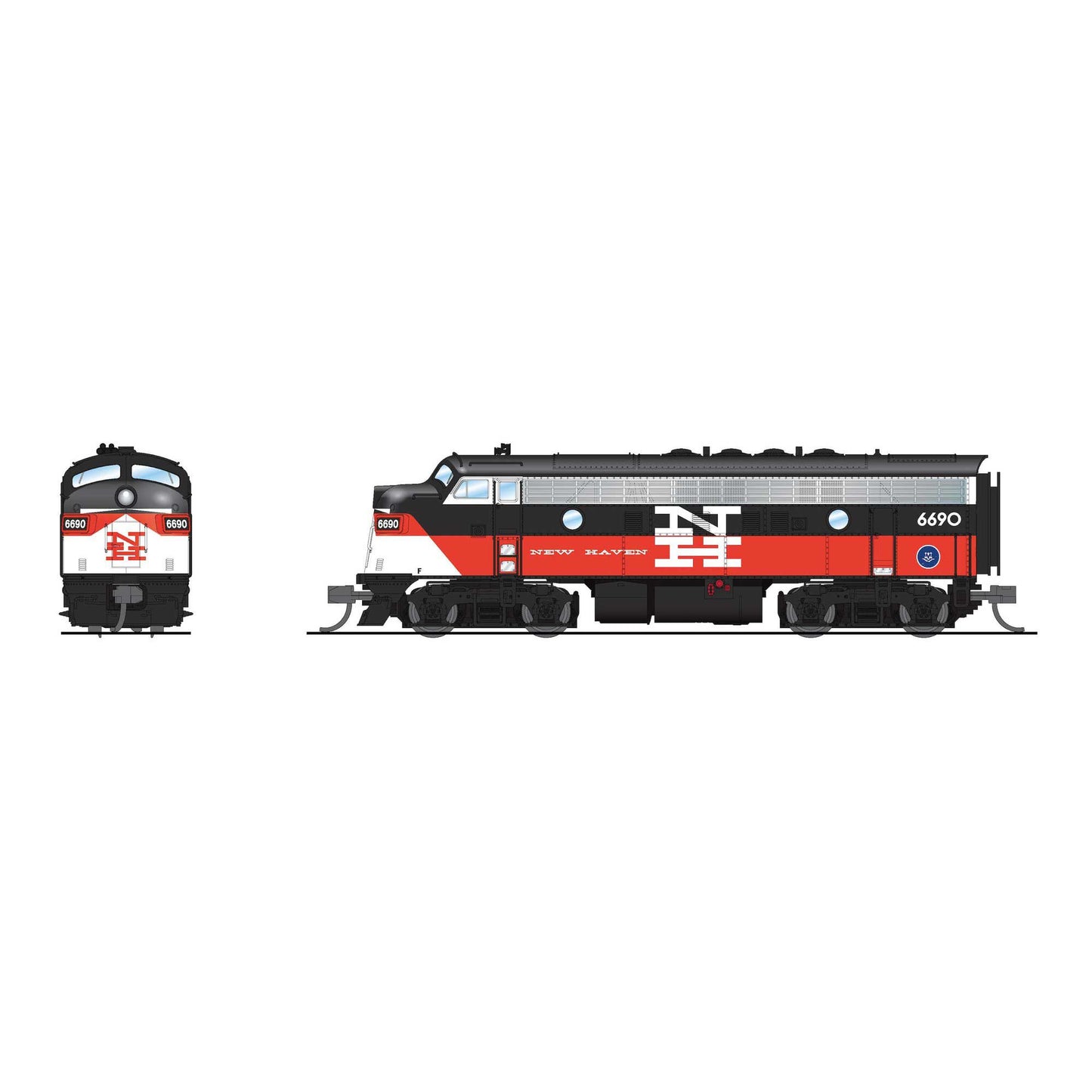EMD F7A CDOT 6690 No-Sound DCC-Ready N Scale Locomotive (BLI9281)