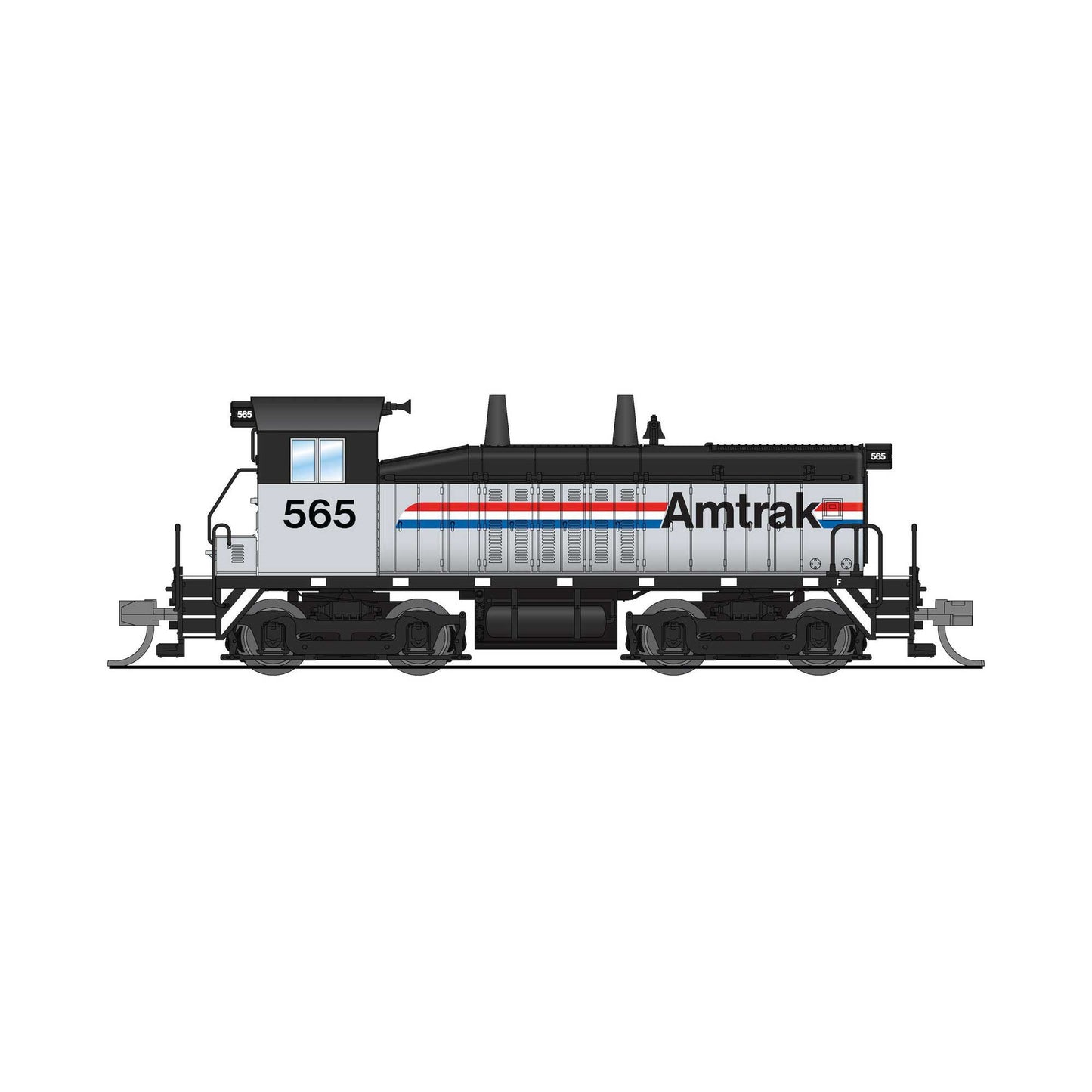 EMD SW7 Switcher Amtrak 565 Phase III Scheme N Scale Model (BLI9340)