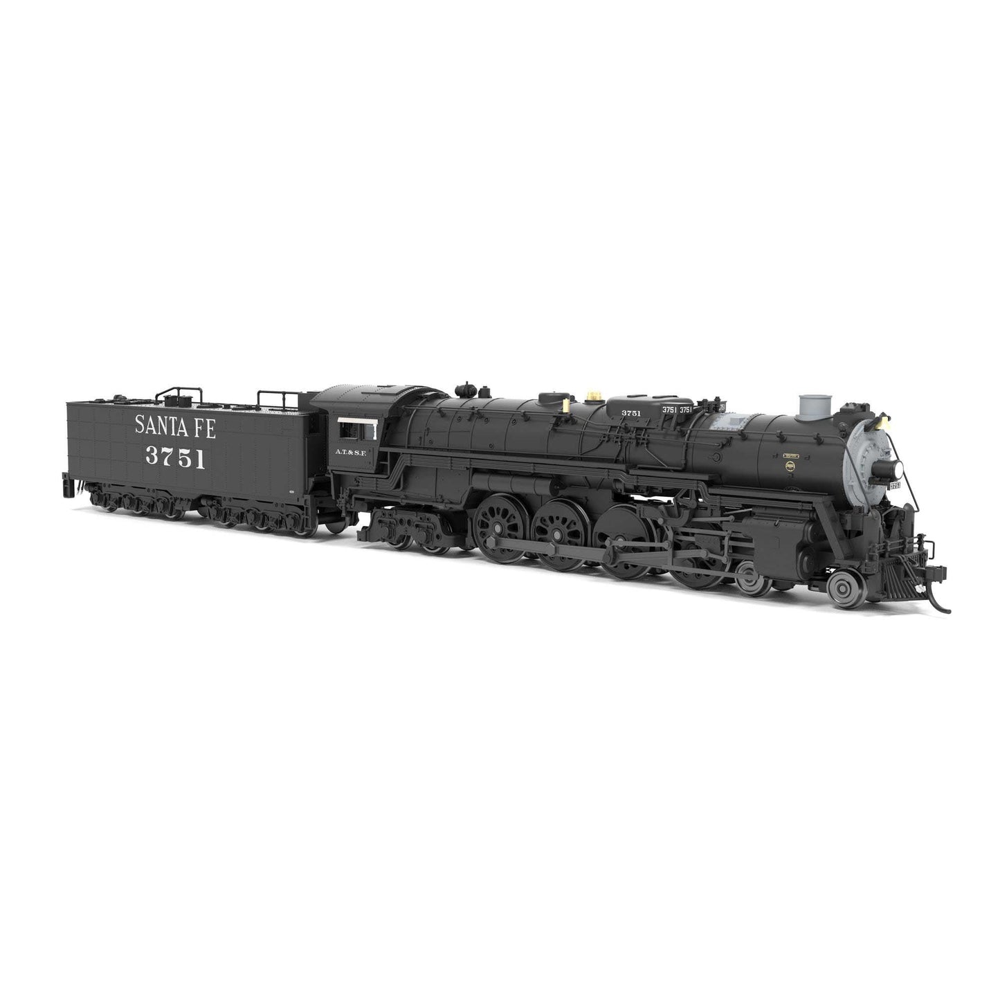 ATSF 4-8-4 #3759 N Scale Model Locomotive with Smoke and Sound (BLI9403)