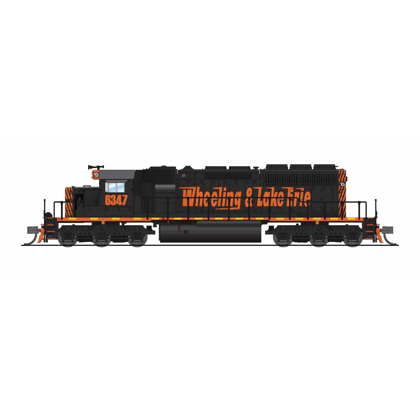 N EMD SD40-2 W&LE 6389 Black & Orange with Paragon4 Sound/DCC (BLI9473)