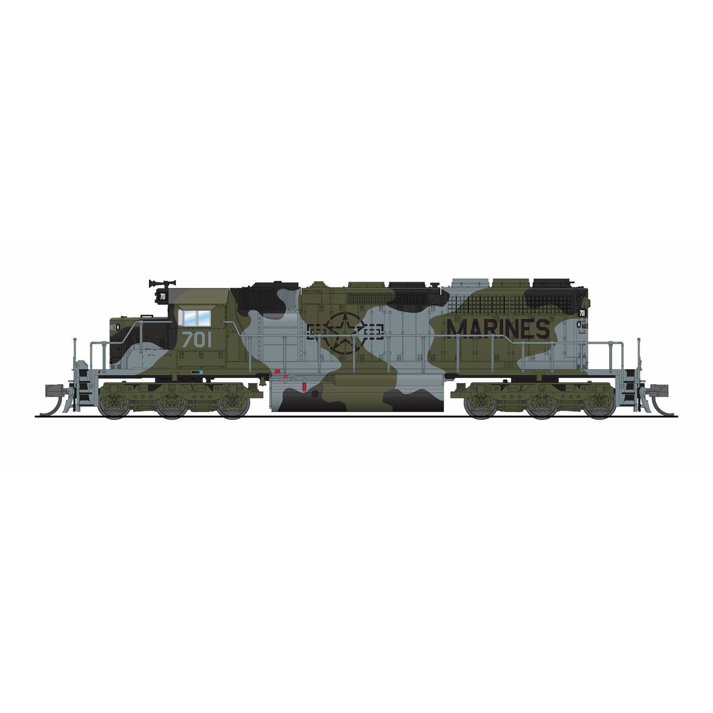 N EMD SD40-2 USMC Fantasy Scheme No-Sound DCC-Ready (BLI9495)