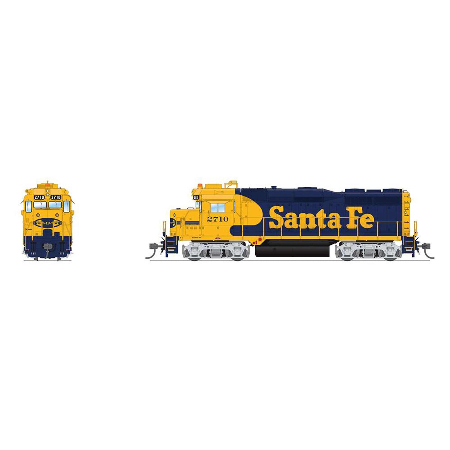 HO EMD GP30 Locomotive ATSF 2723 Blue Warbonnet (BLI9561)