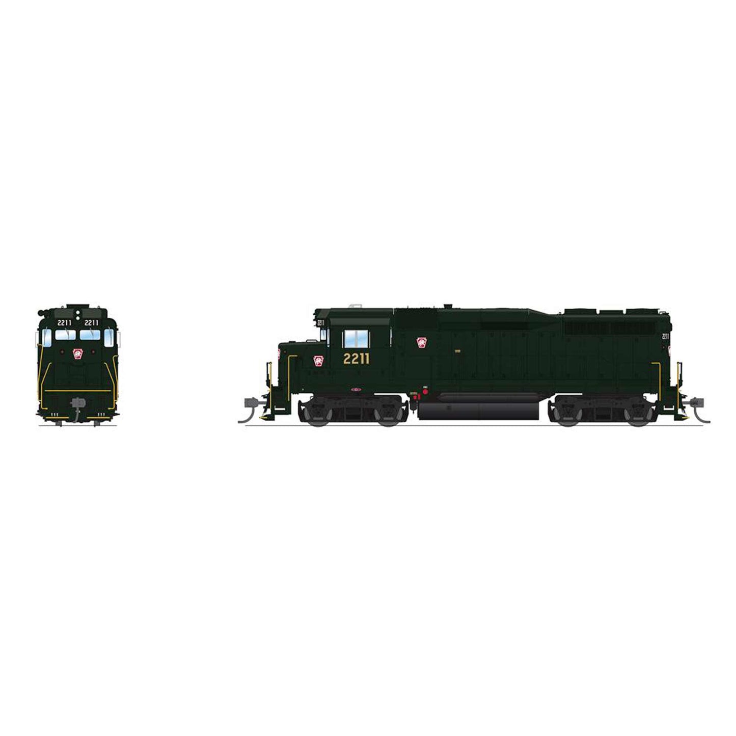 HO EMD GP30 Locomotive PRR 2214 Red Keystone (BLI9575)