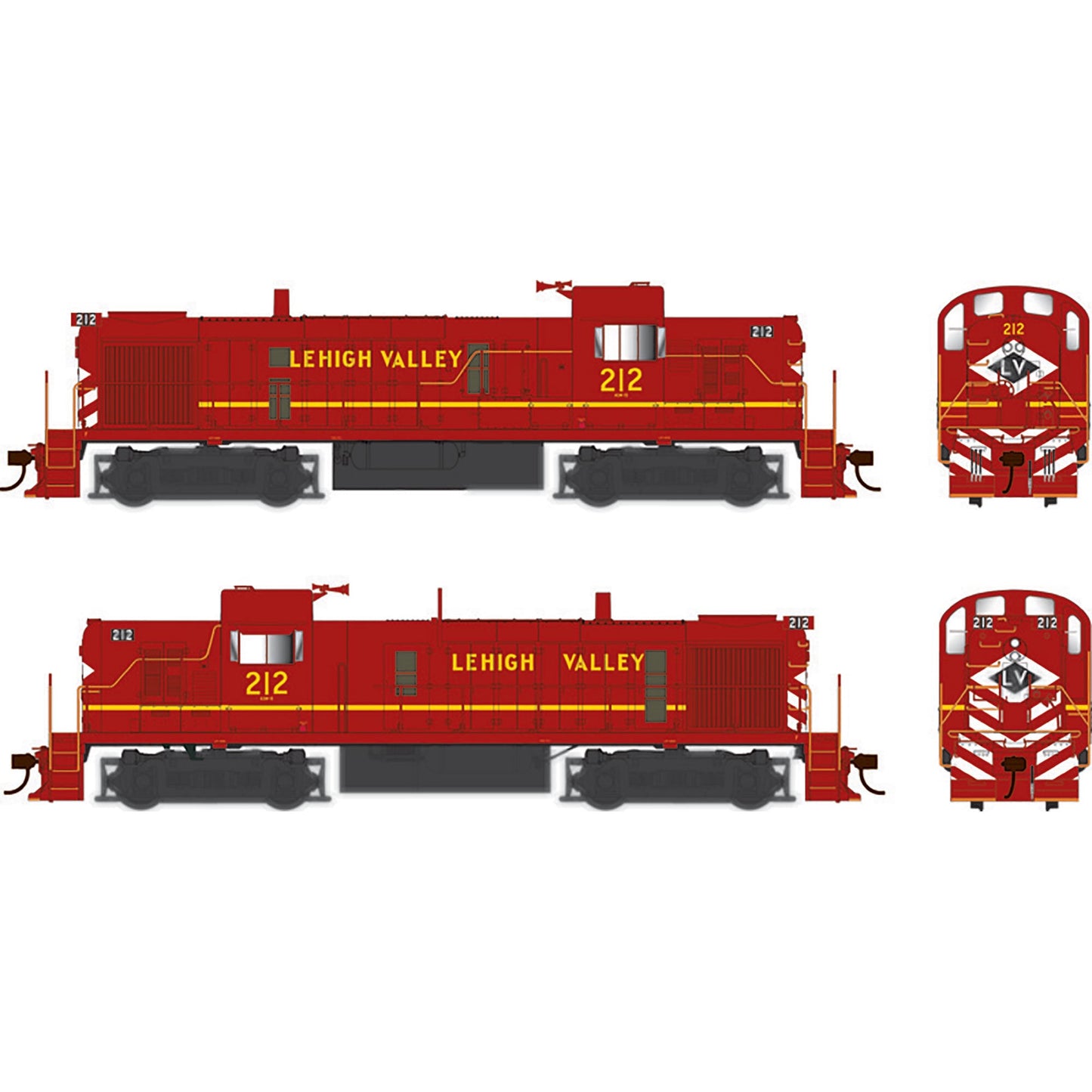 HO ALCo RS-3 DCC with Sound LV Final Scheme #212 (BOW25198)