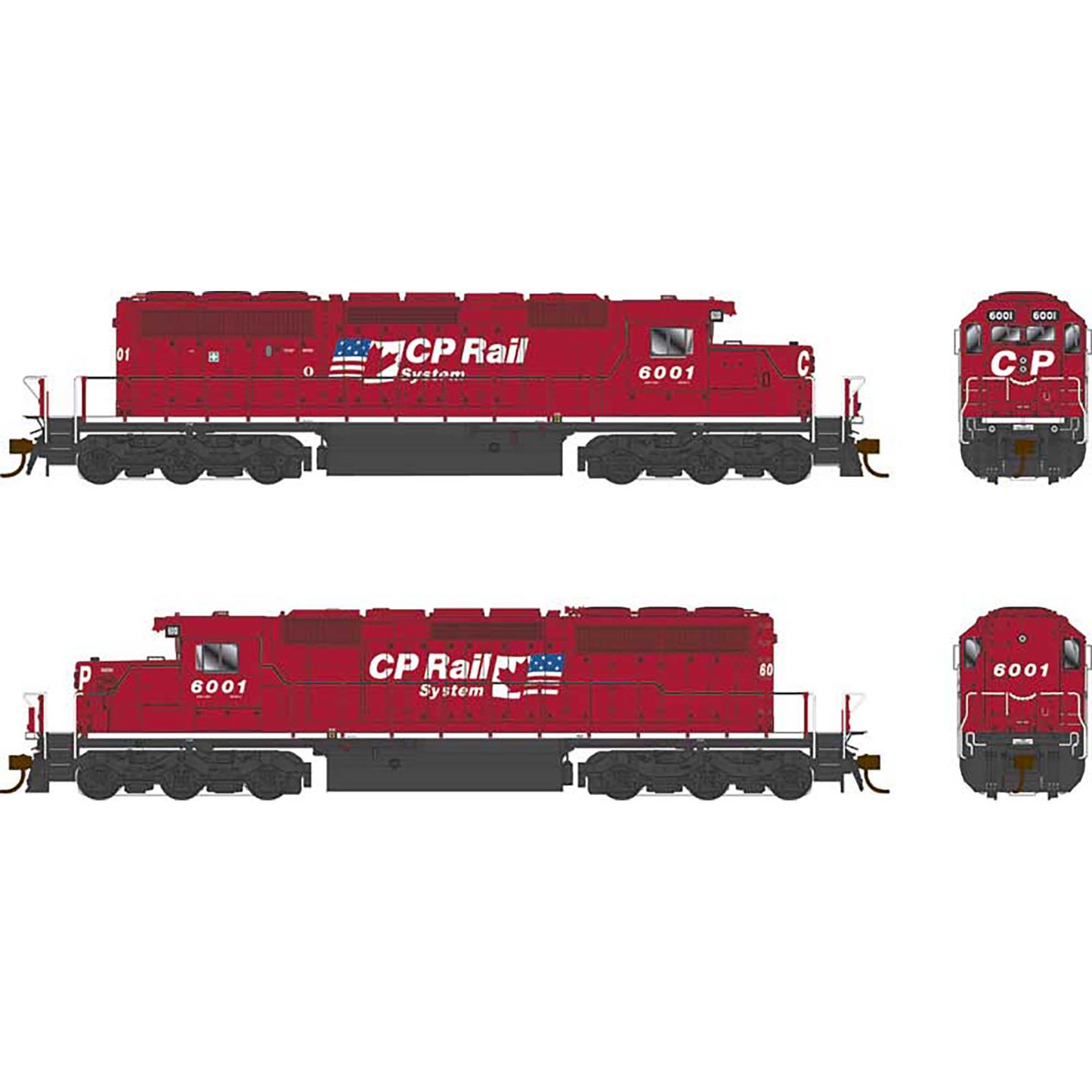 HO GMD SD40-2 Locomotive with DCC and Sound, CP 5958 (BOW25329)