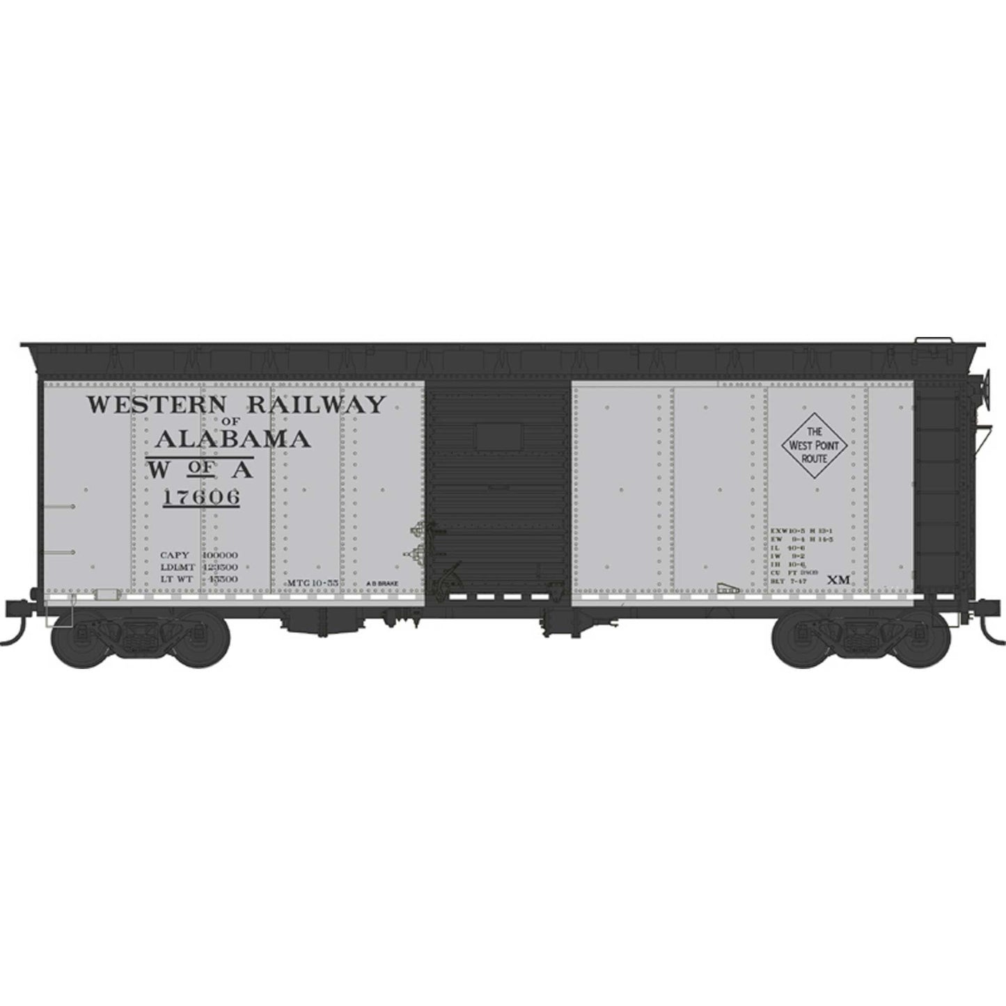 HO 40ft Boxcar WA #17606 (BOW43178)