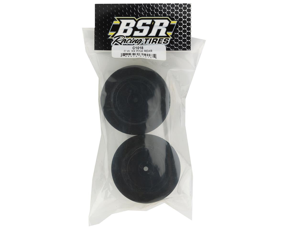 1/10 Foam Custom Works Dirt Oval Rear Mount Tires Double Pink (2) (BXRC1018)