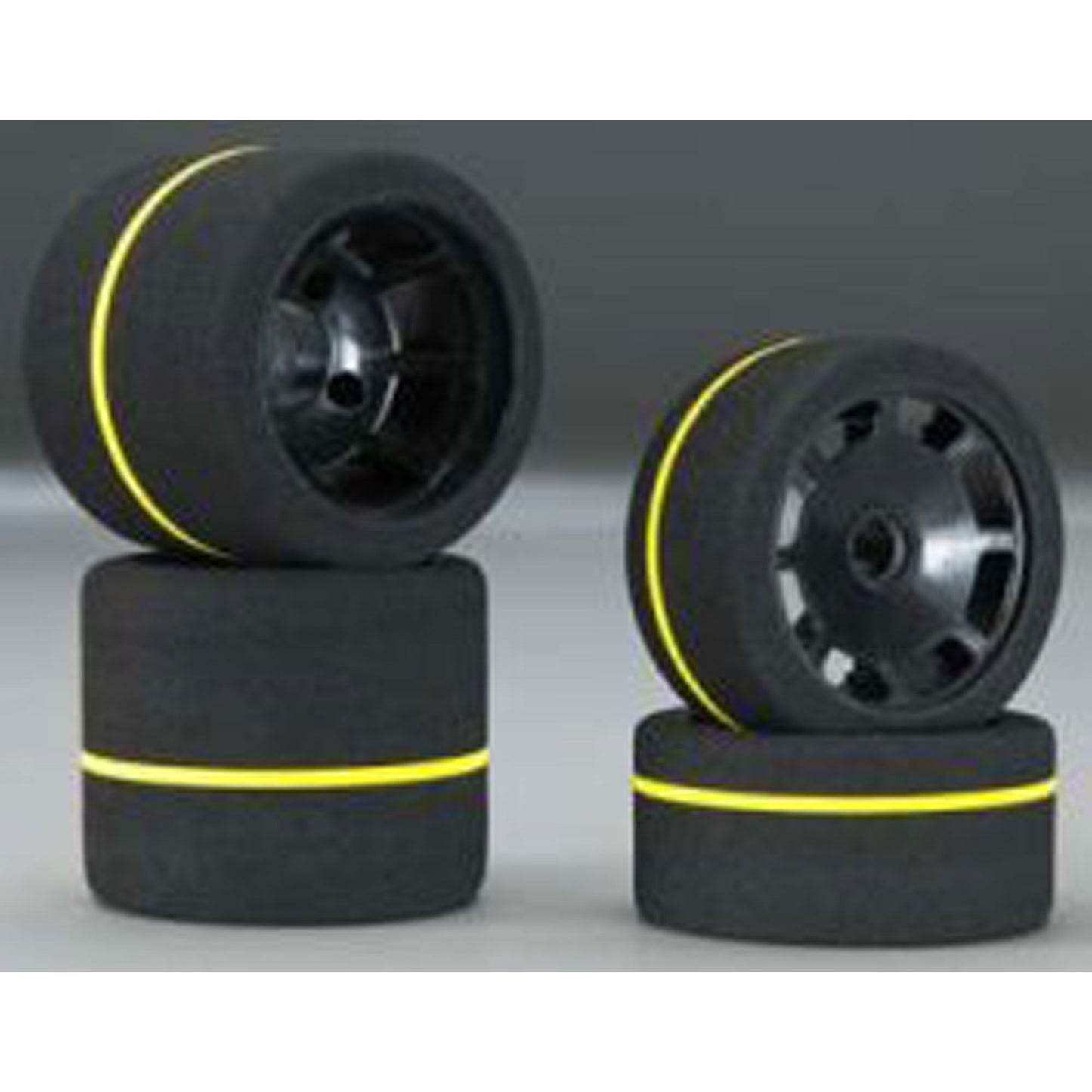 1/10 Spec Combo Tires (4) White (BXRF4003)