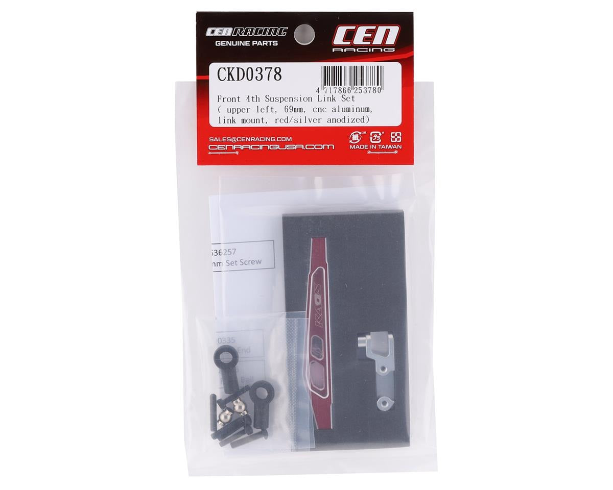 F450 69mm Aluminum Front Left 4th Suspension Link Set (Red) (CEGCKD0378)