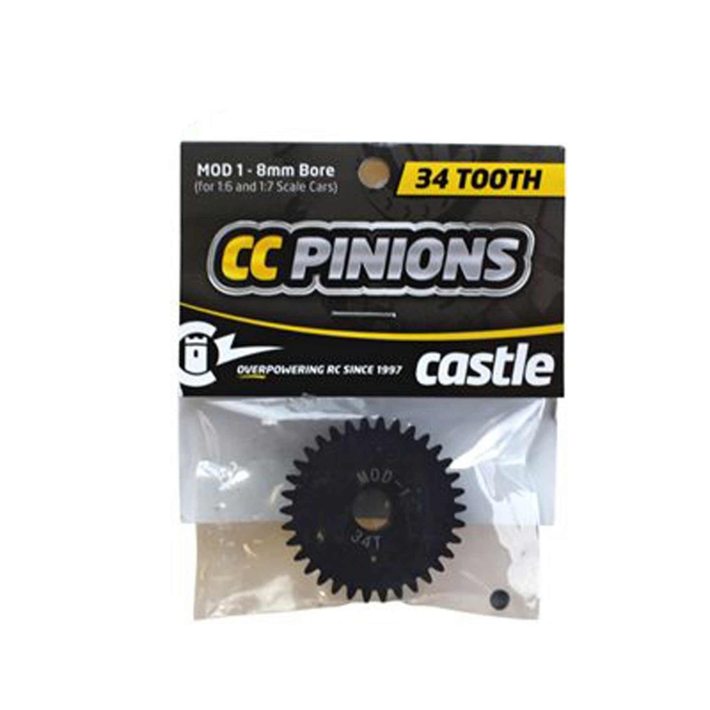 34T MOD 1 Pinion Gear 8mm Shaft for RC Cars (CSE010006533)