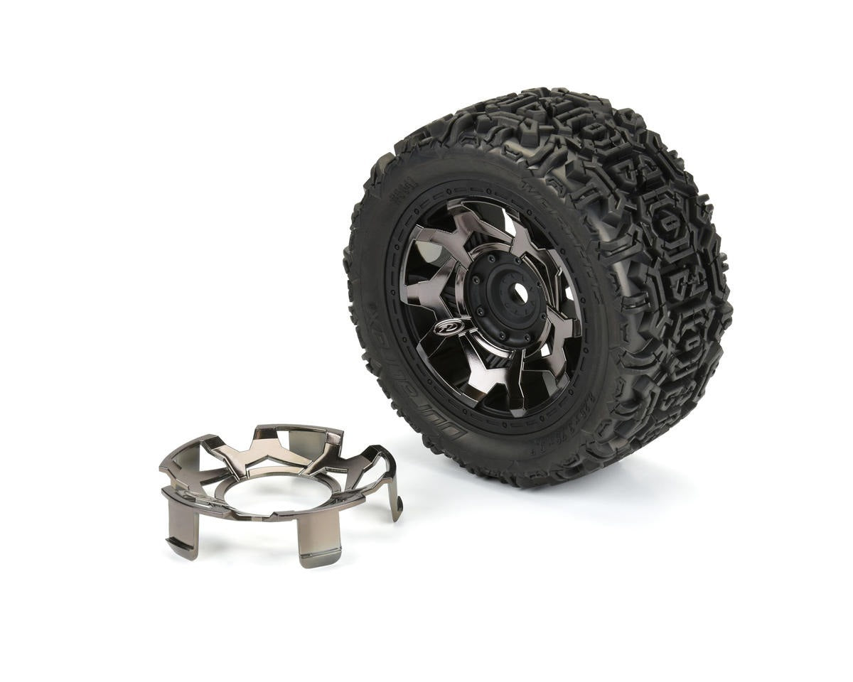 Clip-Lock Wheel Face Black Chrome for Ripper 5.7" Wheel (2) (DTX2817)