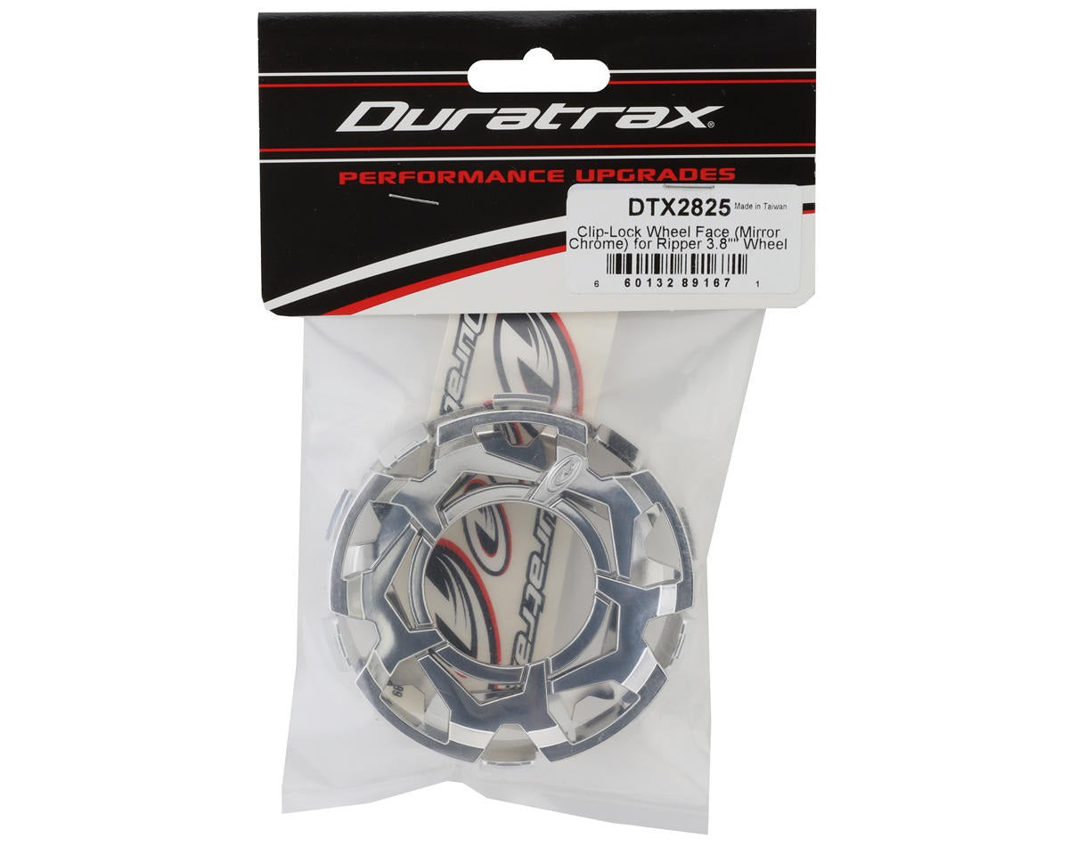 Clip-Lock Wheel Face Mirror Chrome for Duratrax 3.8 Ripper Wheels (DTX2825)