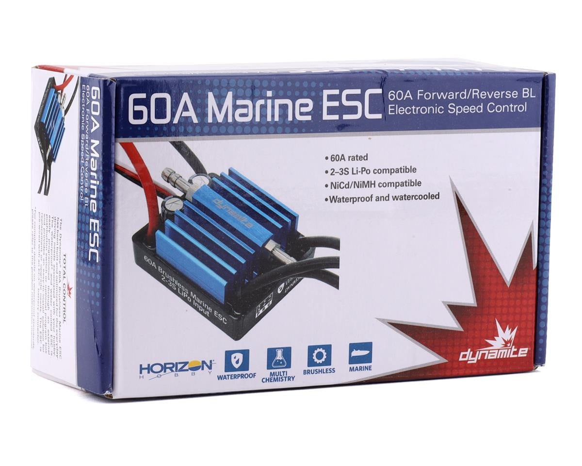 60A Brushless Marine ESC for High-Speed RC Powerboats (DYNM3865)