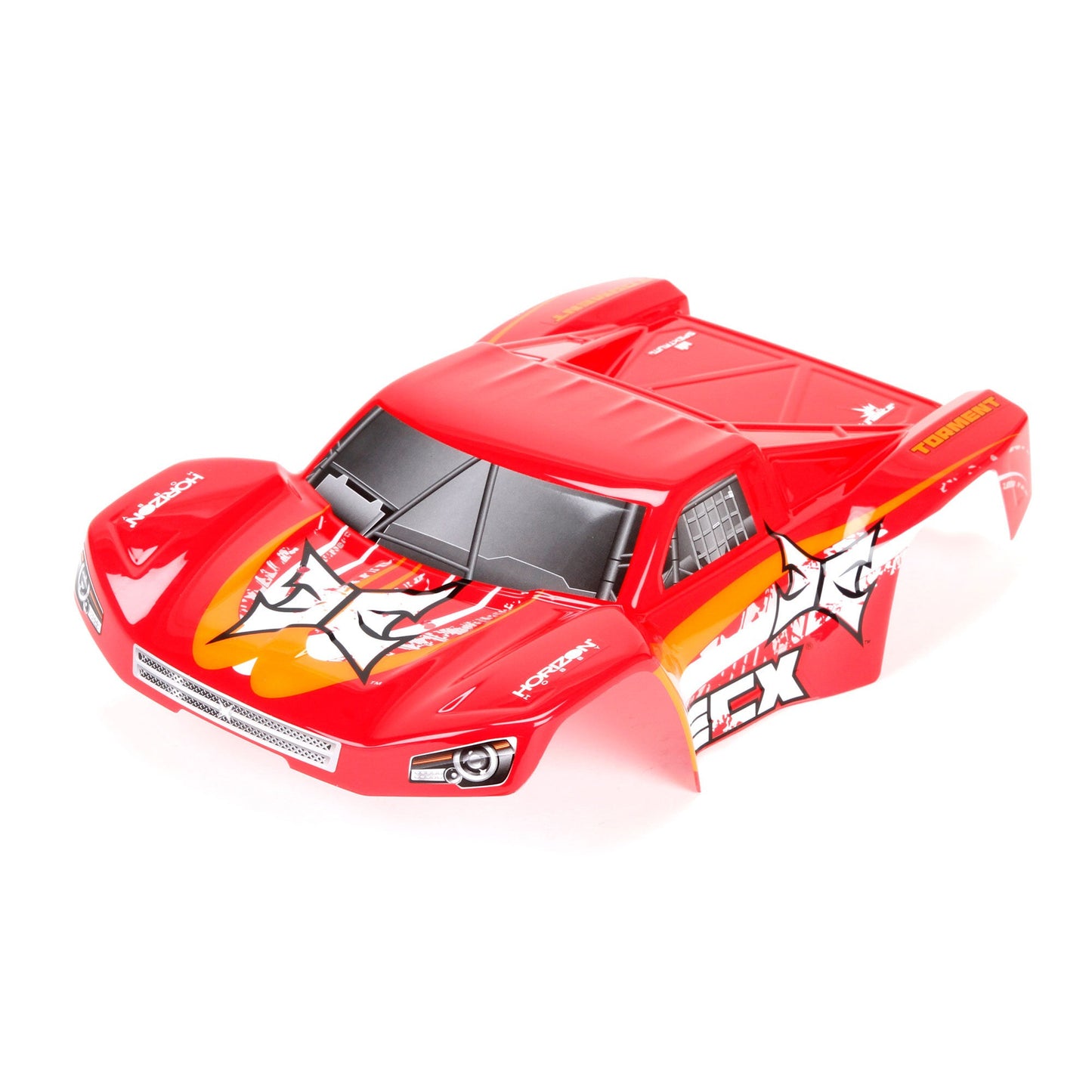 1/18 Painted Body Set Red/Orange for 4WD Torment (ECX210005)