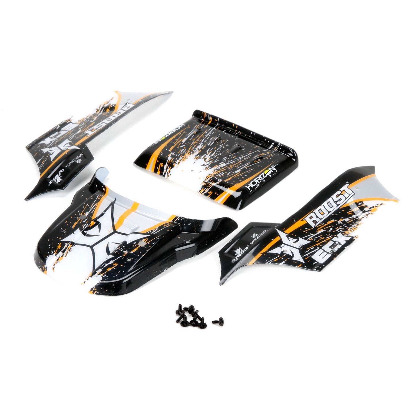 1/18 4WD Roost Black/Orange Body (ECX210006)