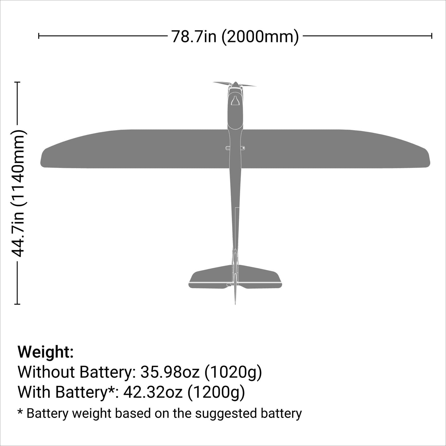Night Radian 2.0m Plug-N-Play Motor Glider (EFL36750)