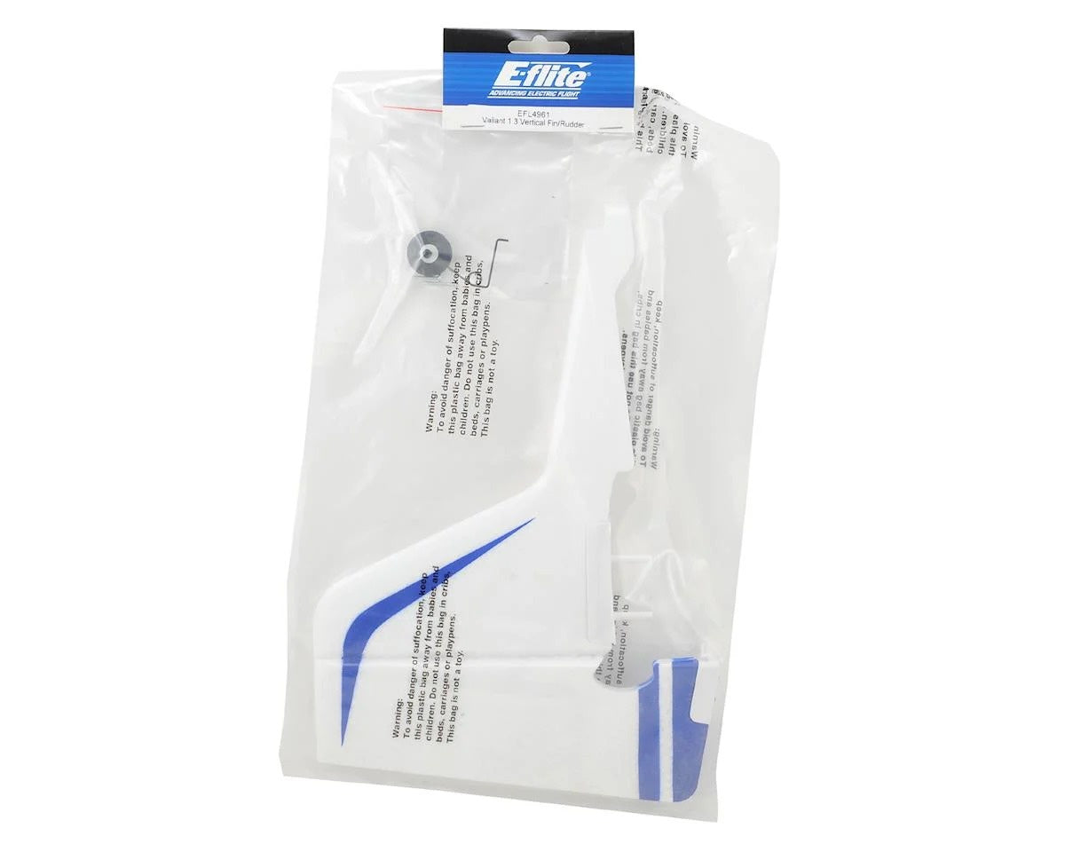 Fin and Rudder for Valiant 1.3m (EFL4961)
