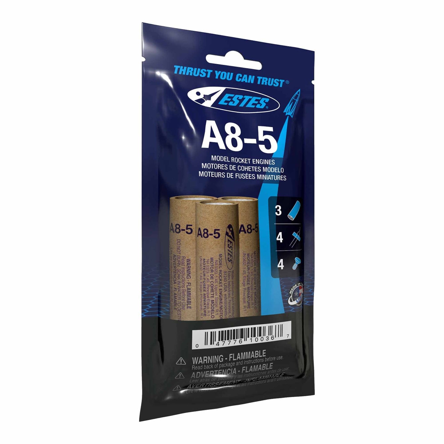 A8-5 Standard Engines for Model Rockets (3) (EST10036)