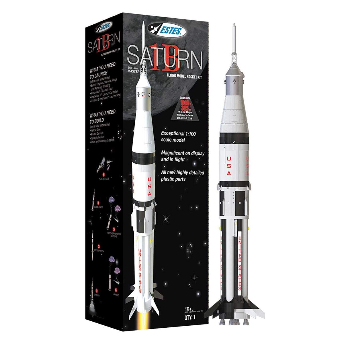 Saturn 1B Model Rocket Kit (EST7251)