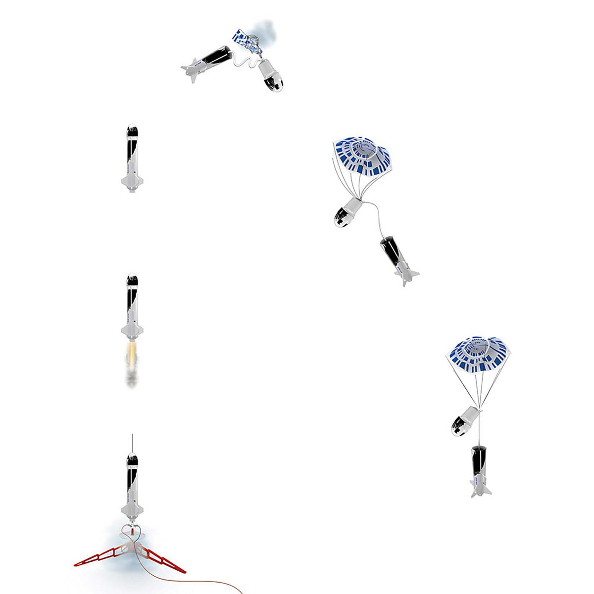 Blue Origin New Shepard Model Rocket Kit (EST7315)
