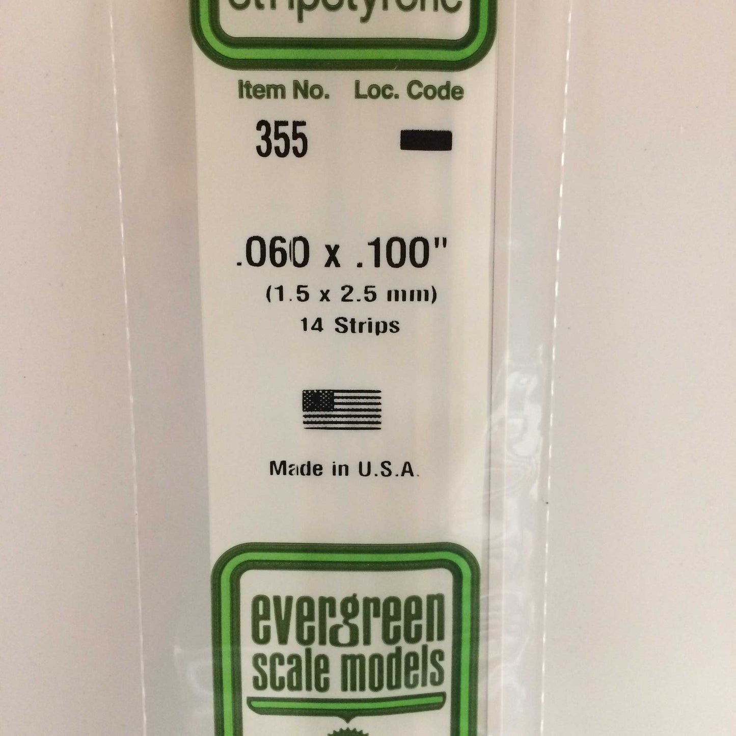 24-inch Strip Pack .060 x .100 (14 Strips) (EVG355)