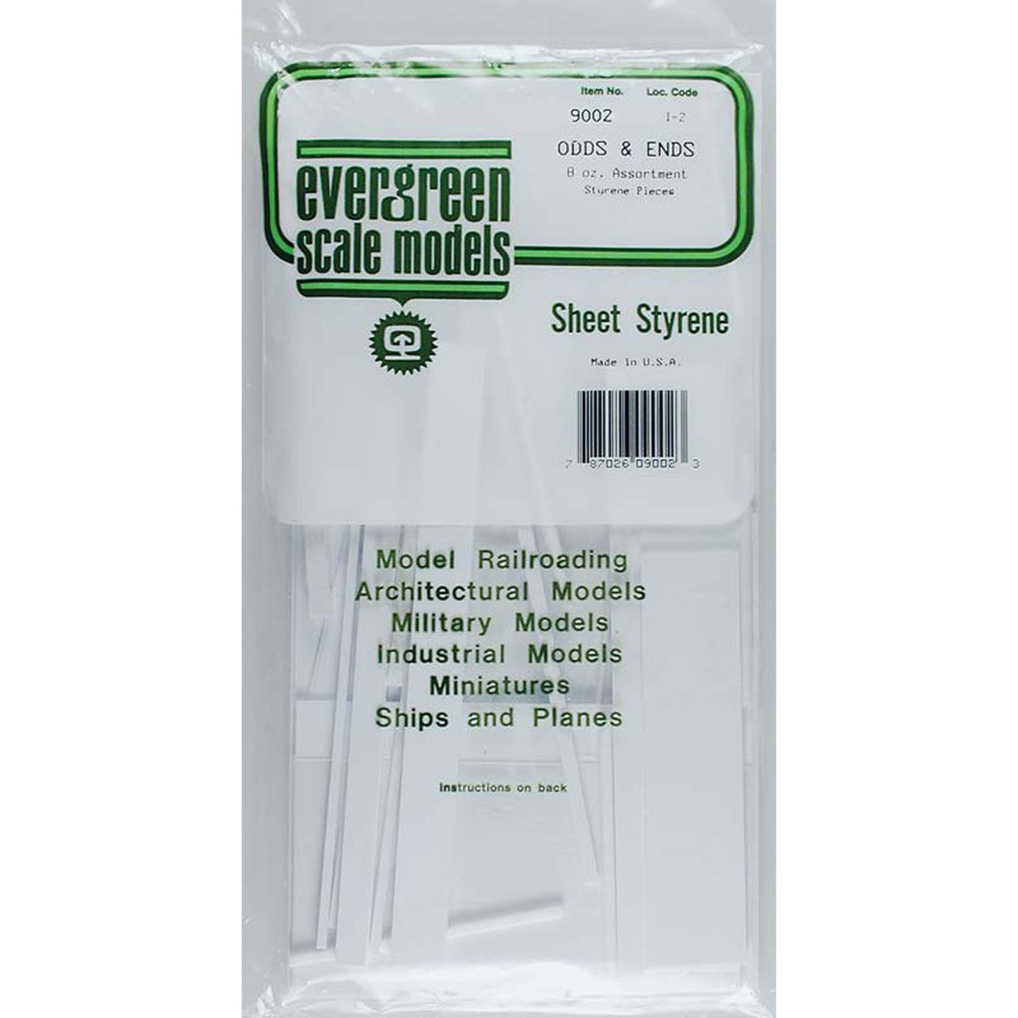Styrene Sheet Odds & Ends (EVG9002)