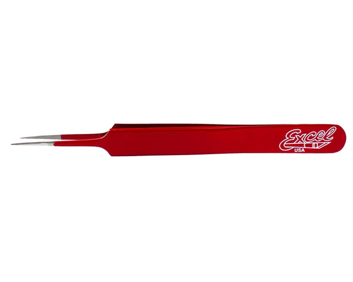 Straight Point Tweezers Red (EXL30427)