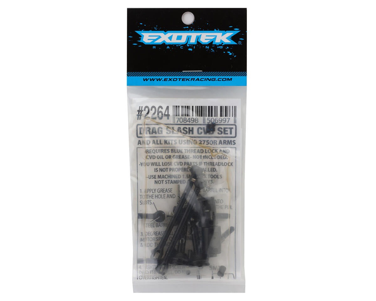 Exotek Traxxas Slash Drag HD Steel V2 CVD Axle Set