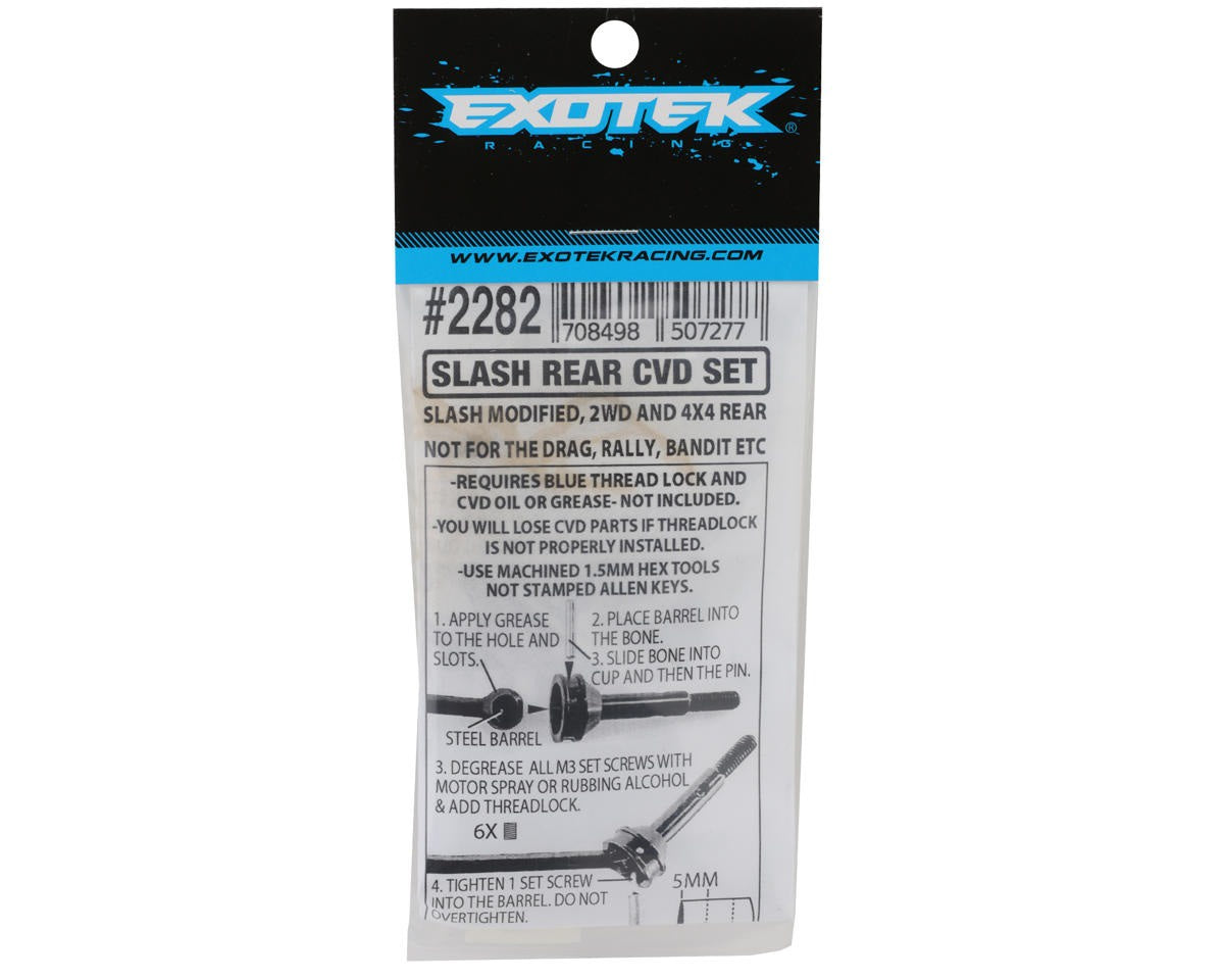 Exotek Traxxas® Slash® 76mm Rear V3 HD Steel CVD Set