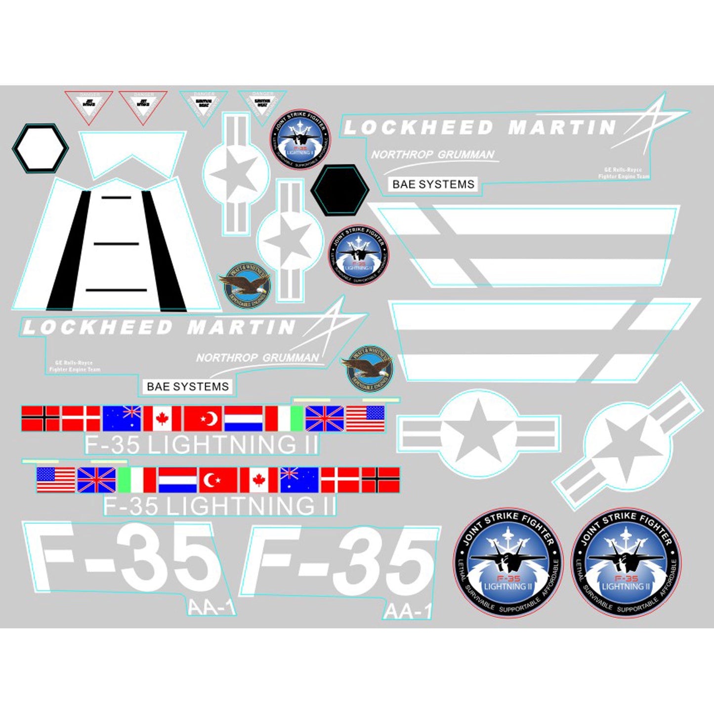 F35 V2 Decal Sheet (FMMPU110)