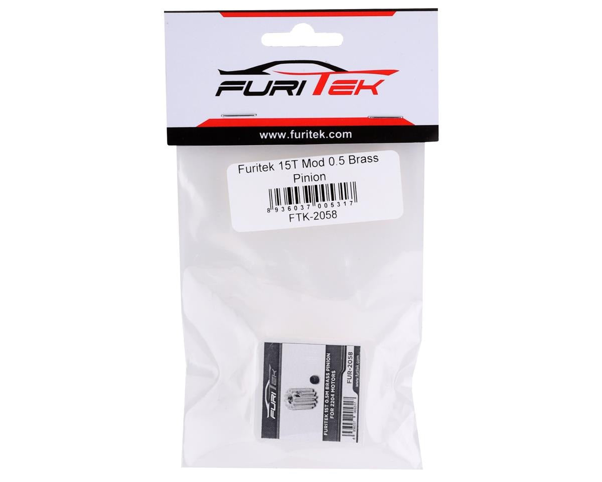 15T 0.5M Brass Pinion for 2204 Motors (FRU2058)