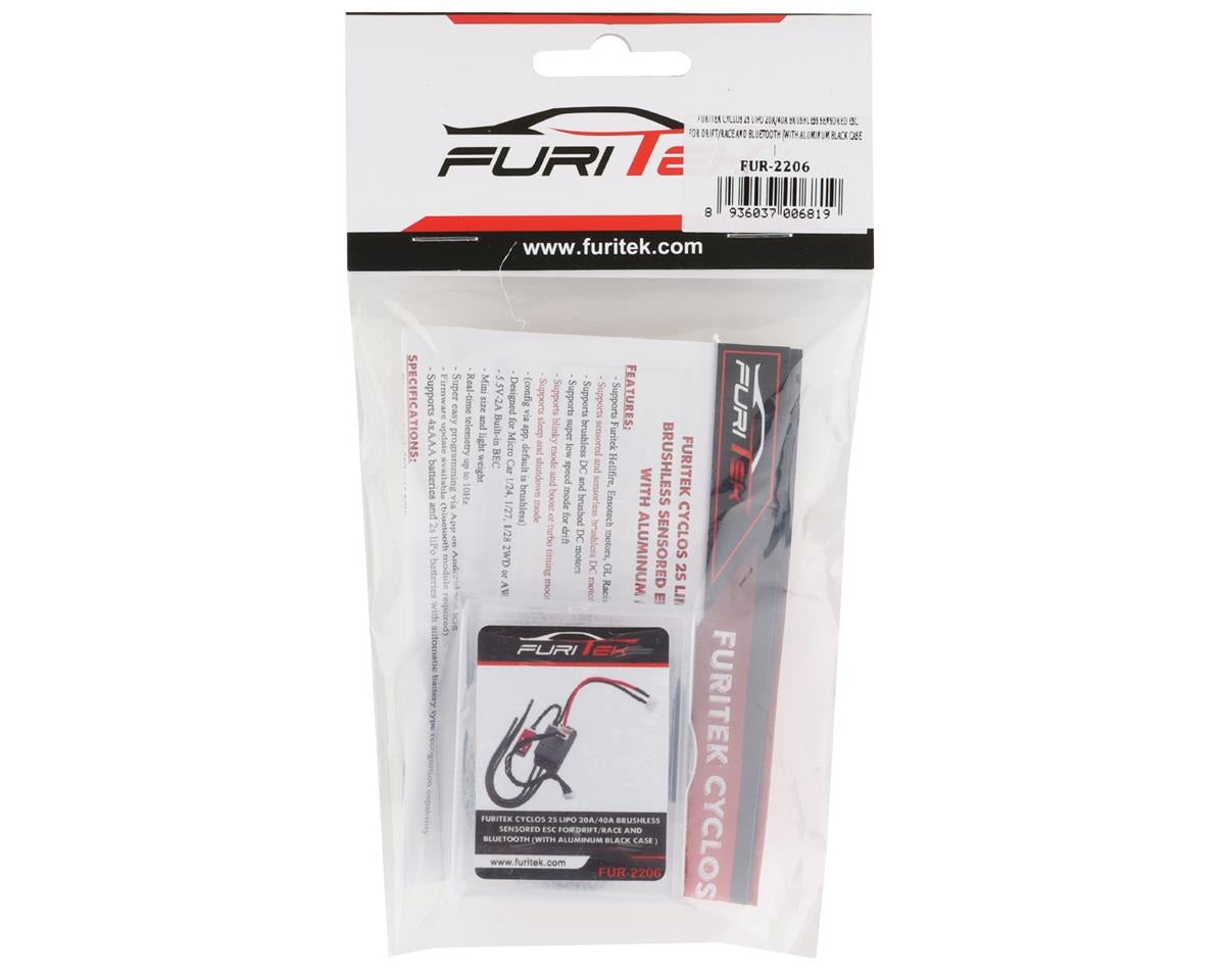 Cyclos 2S Lipo 20A/40A Brushless Sensored ESC with Bluetooth (FRU2206)