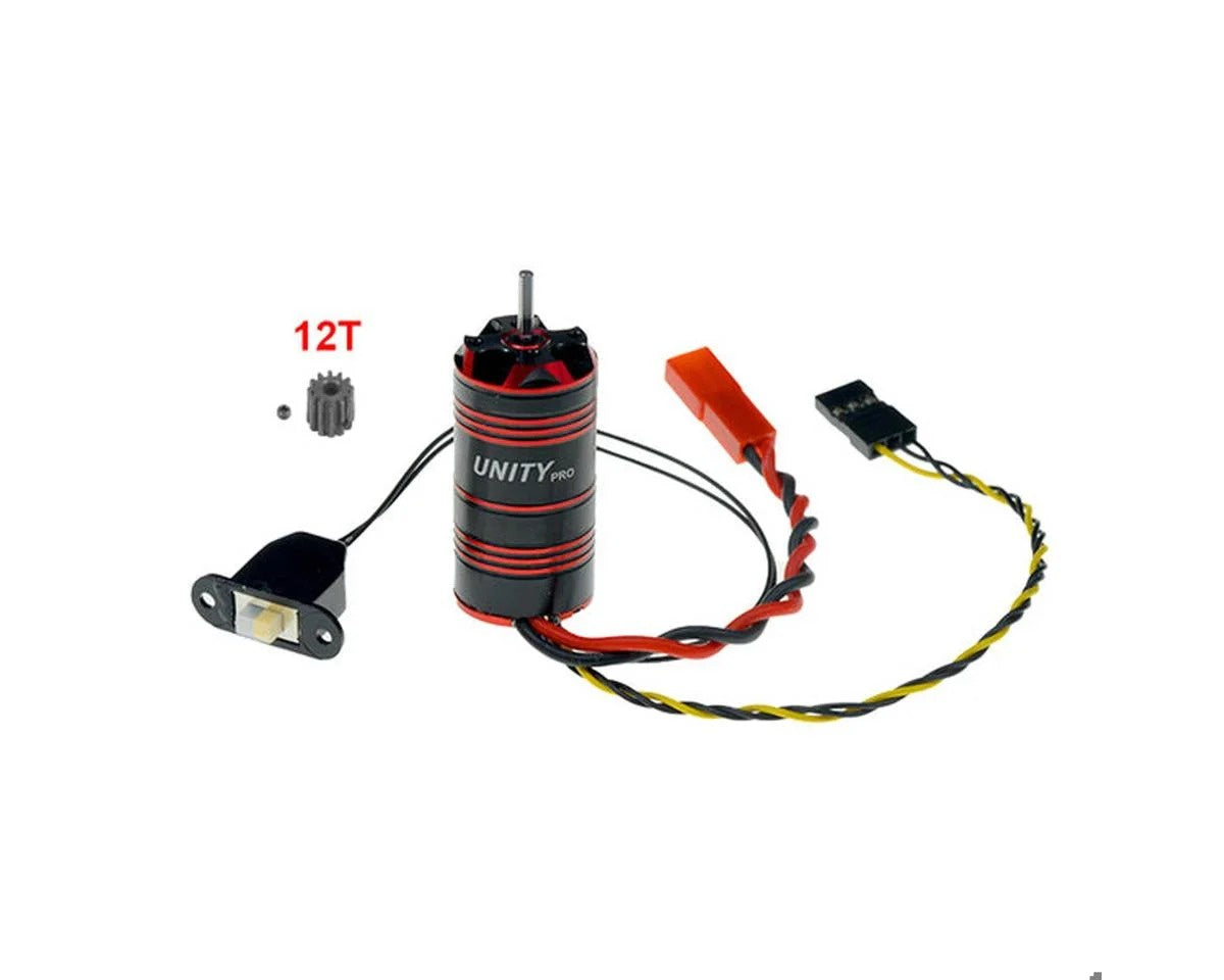 Unity Pro 2-in-1 Micro FOC Brushless Motor and ESC Combo with RX for Redcat Ascent-18 (FRU2574)