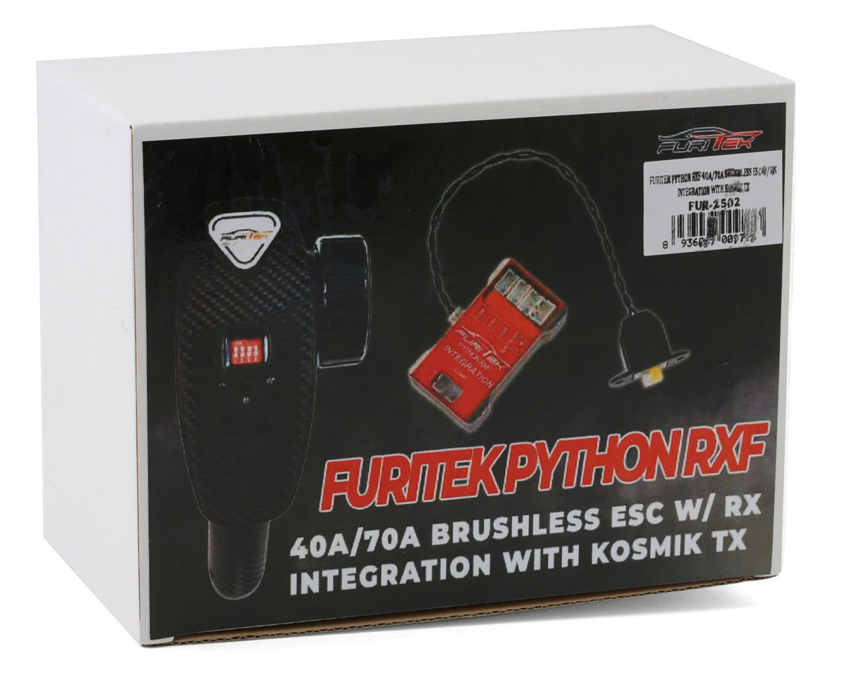 FURITEK PYTHON RXF 40A/70A BRUSHLESS ESC W/ RX INTEGRATION WITH KOSMIK TX