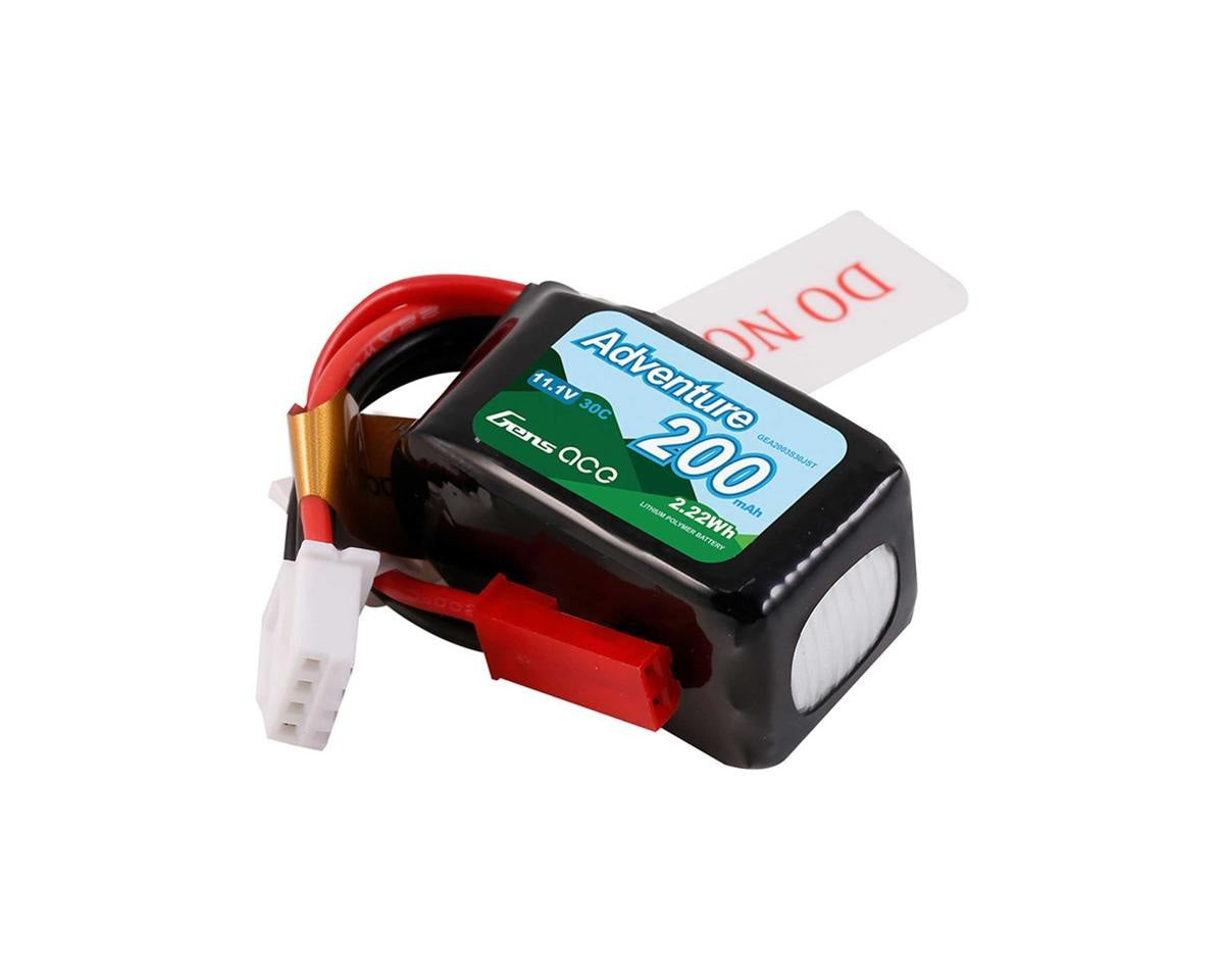 200mAh 3S 11.1V 30C Lipo Battery Pack w/ JST