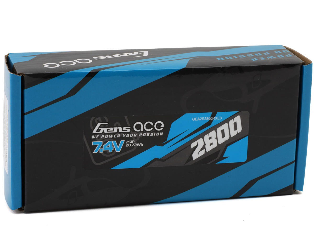 Gens Ace 2800mAh 2S LiPo Battery with EC3 Connector (GEA2S2800RXE3)