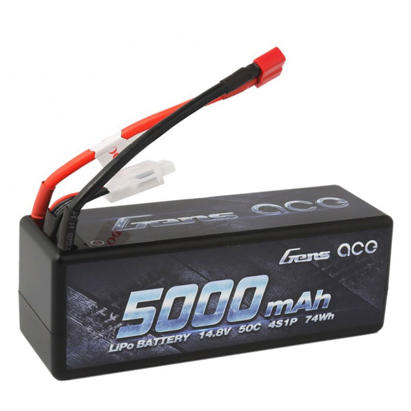 14.8V 5000mAh 4S 50C LiPo Battery with Deans Plug (GEA50004S50D)