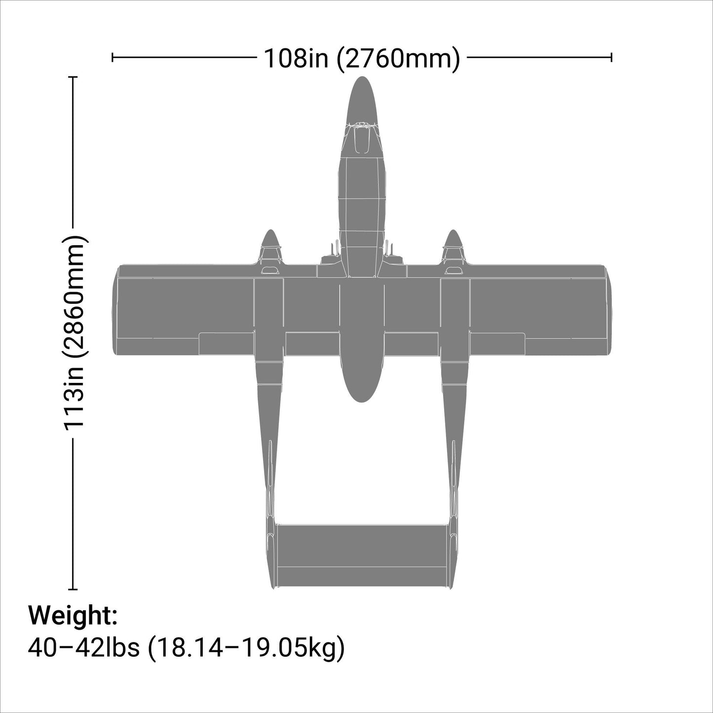 Hangar 9 OV-10 Bronco 30cc ARF Model Airplane 108" Wingspan (HAN4670)