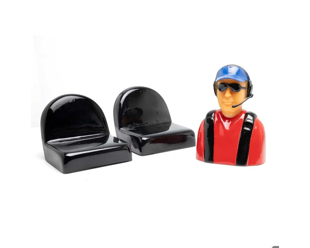 J-3 Cub 10cc Cockpit Parts with Pilot Figure and Seats (HAN500528)