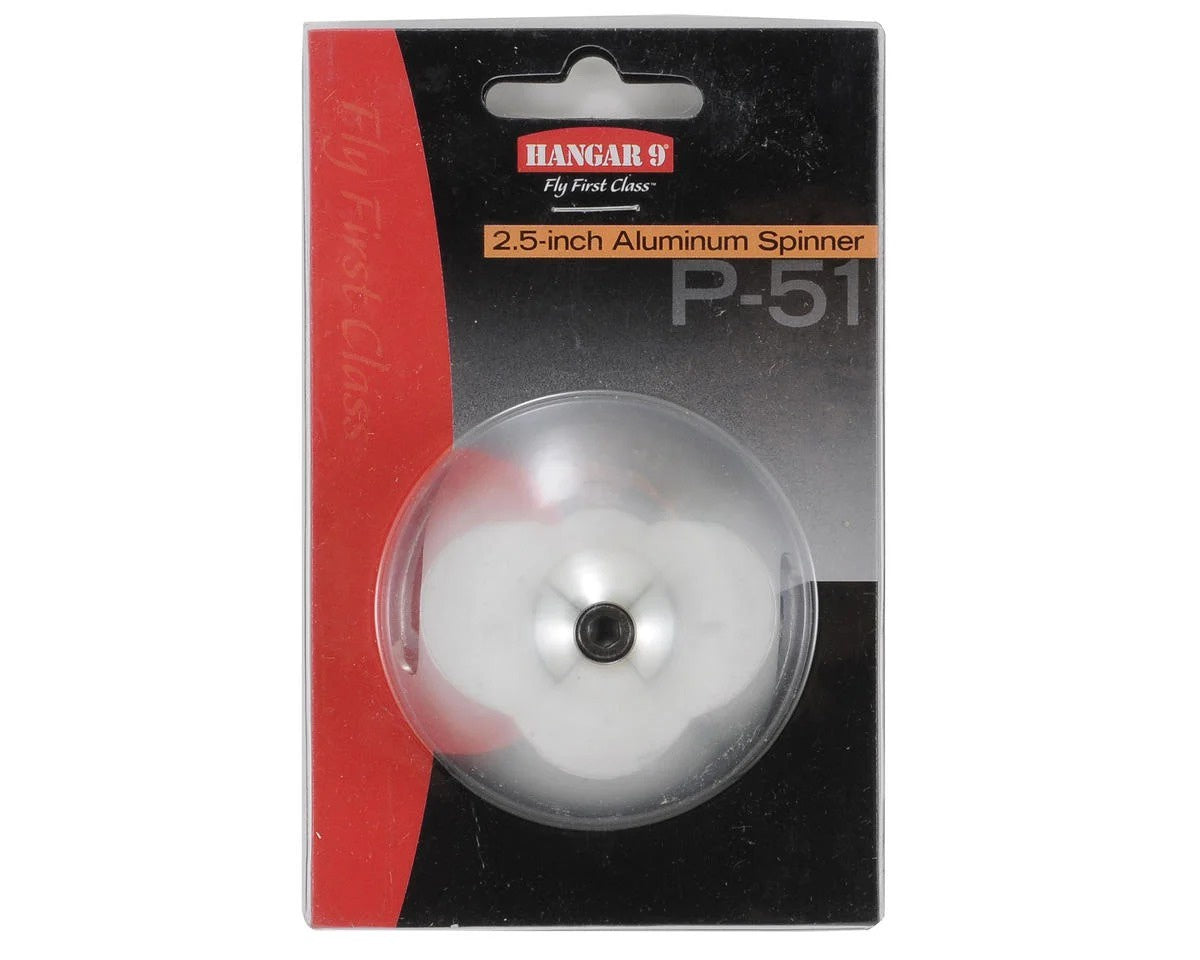 2-1/2 Inch Aluminum Spinner for P-51 Models (HAN99002)